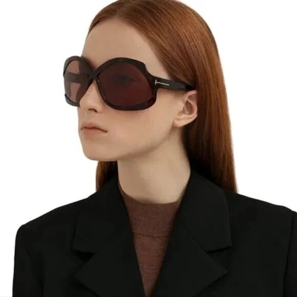 NEW TOM FORD CHEYENNE TF903 52E HAVANA WOMEN SUNGLASSES TOM FORD FT0903 52E main image 9